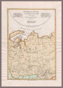 Антикварная карта Западной Сибири, конец XVIII века. 