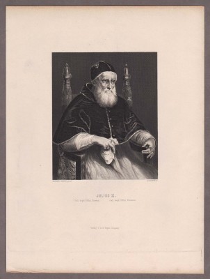 Рафаэль Санти. Портрет Римского Папы Юлия II, 1851 год.