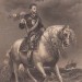 Антонис ван Дейк. Император Карл V на коне, гравюра 1870-х годов.