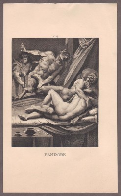 Сатир и Пандора, эротика (ню), конец XIX начало ХХ века.