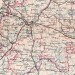 Вильнюс. Антикварная карта Виленской губернии, конец XIX века.