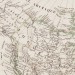 Антикварная карта Северной Америки со всё ещё Русской Аляской, 1853 год.
