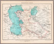 Карта Закаспийской области, конца XIX века.