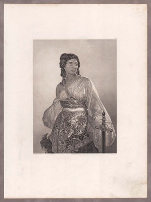 Ридель. Юдифь, антикварная гравюра 1850-х гг.