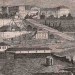 Одесса. Вид на город со старой таможни, 1854 год.