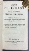 Новый завет на польском языке, 1819 год.