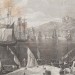 Португалия. Порту, вид на бухту с кораблями, 1835 год.