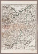 Карта Московии, 1748 год.