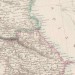 Антикварная карта Кавказа и Каспийского региона, 1860-е годы.