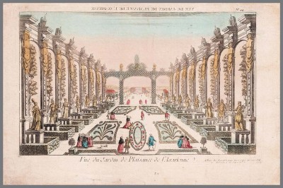 Сад "Axarienne" во дворце русской Императрицы, 1780-е года.