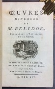 Белидор. Собрание трудов по артиллерии и инженерному делу, 1754 год.