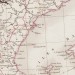 Антикварная карта Испании и Португалии, 1850-е годы.