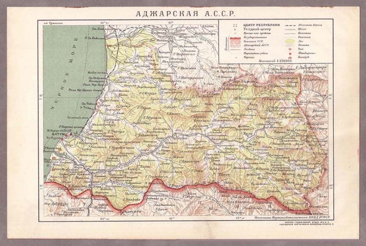 Азербайджанская сср карта