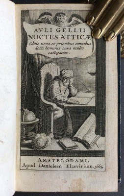 Авл Гелий, "Аттические ночи". Эльзевир, 1665 год.