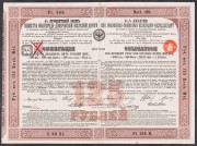 Облигация общества Иваногородо-Домбровской железной дороги 1882 год.