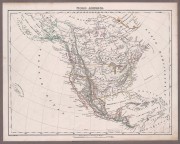 Карта Северной Америки и Русской Аляски, 1840-е гг.