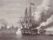 Бомбардировка англо-французским флотом Соловецкого монастыря в 1854.