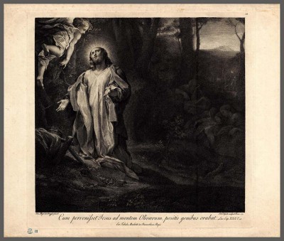 Корреджо. Христово Моление о чаше, 1773 год.