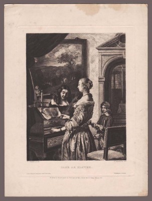 Мирис. Леди у фортепиано, 1889 год.