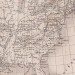 Карта Восточного побережья США, 1840-е годы.