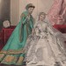  Французская мода. Свадебный наряд, 1867 год.
