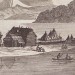Камчатка: Вид на город и залив Святого Петра и Павла, 1780е годы.