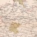Карта Гродненской губернии, 1890-е годы.