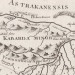 Карта Северного Кавказа, реки Терек и Кабарды, 1783 год