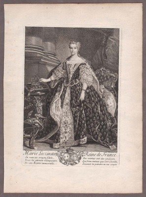 Королева Франции Мария Лещинская, 1745 год.