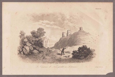 Белоруссия. Новогрудский замок, 1835 год.
