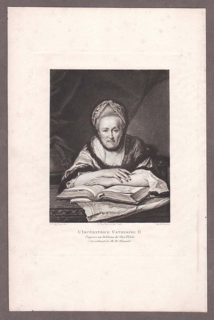 Портрет екатерины 2 рисунок