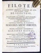 Антикварная книга на венгерском языке, 1771 год.