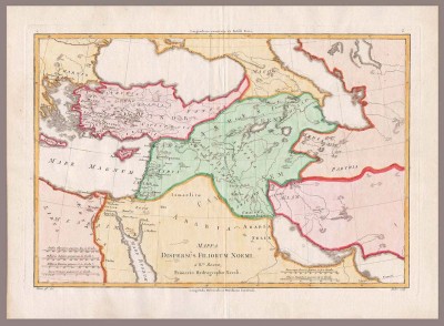Карта Малой Азии: Армения, Ассирия, Вавилон, Сирия, [1787] год.
