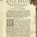 Авл Гелий. Аттические ночи, 1566 год.