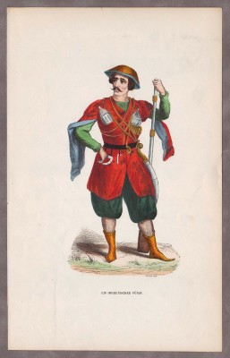 Грузия: Имеретинский принц. Национальный костюм I-й половины XIX века.