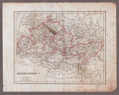 Карта Римской Империи, 1830-е годы.