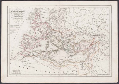 Карта Римской Империи, 1850-е годы.