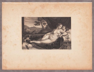 Тициан. Венера с собачкой и Купидоном.