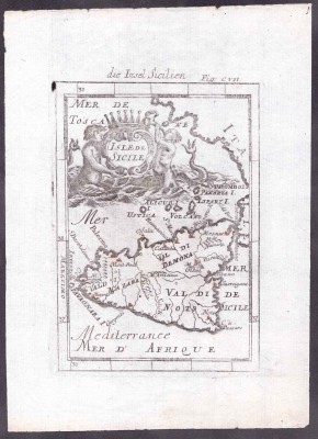Карта Сицилии.