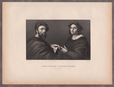 Рафаэль Санти, портрет Андреа Наваджеро и Августин Беаццано, 1851 год.