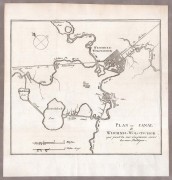 Вышний Волочек. Антикварная карта 1780-х годов.