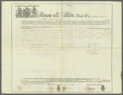 Свидетельство об уплате земельного налога, 1804 год.