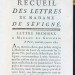 Письма Мадам де Севинье, 1774 год.