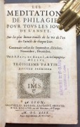 Антикварная книга на французском языке, 1649 год.