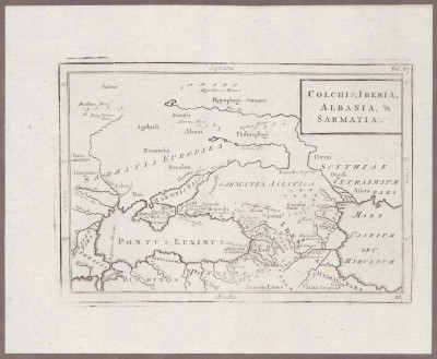 Карта Колхиды, Иберии, Албании и Сарматии.