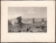 Остатки порта Тир, 1837 год.