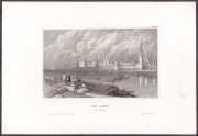 Москва. Кремль, антикварная гравюра 1840-х годов.