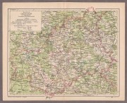 Карта Тверской губернии, конца XIX века.