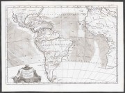 Карта Латинской Америки и западной Африки.