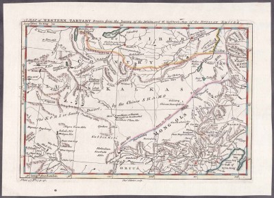 Карта Западной Тартарии [Китай и российско-китайская граница].